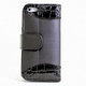 ASP-IP5KRO-BK [iPhone5/5s クロコ横開きレザーケース ブラック]