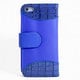 ASP-IP5KRO-BL [iPhone5/5s クロコ横開きレザーケース ブルー]