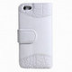 ASP-IP5KRO-WH [iPhone5/5s クロコ横開きレザーケース ホワイト]