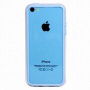 ASP-I5CTB-BL [iPhone5c TPUクリアバンパー ブルー]