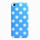 ASP-I5CDT-BL [iPhone5c ドット柄TPUケース ブルー]