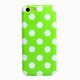 ASP-I5CDT-GR [iPhone5c ドット柄TPUケース グリーン]