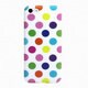 ASP-I5CDT-WTC [iPhone5c ドット柄TPUケース ホワイト×カラフル]