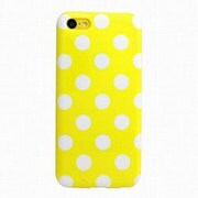 ASP-I5CDT-YE [iPhone5c ドット柄TPUケース イエロー]