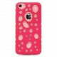 IQ-IP5C-RDCL [iPhone5c バブルデザインケース レッド×クリア]