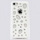 IQ-IP5C-WHCL [iPhone5c バブルデザインケース ホワイト×クリア]