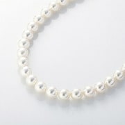 ジャパン・ジェム・グレーディング・センター鑑別書 シルバークラスプ付 9.0mm-9.5mm 花珠アコヤパールチョーカー