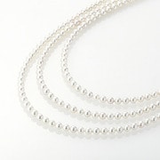 シルバークラスプ付 6.5mm-7.0mm 3連ロングアコヤパールチョーカー