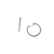 中折れ式 K18WGダイヤモンドピアス0.62ct