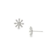 K18WG地金内蔵シリコンキャッチ付 K18WGダイヤモンドピアス0.30ct