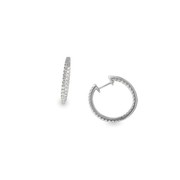 中折れ式 K18WGダイヤモンドピアス0.62ct