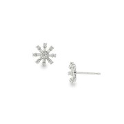 K18WG地金内蔵シリコンキャッチ付 K18WGダイヤモンドピアス0.30ct