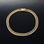 6面カット 20cm 20g 中留 金 K18　喜平ブレスレット