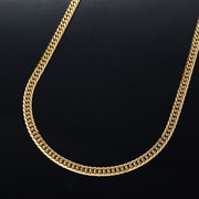 6面カット 60cm 30g 中留 金 K18　喜平ネックレス