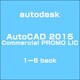 AutoCAD 2015 Commercial PROMO LIC<1ー6 back [ライセンスソフト]
