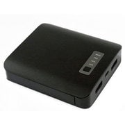モバイルバッテリー 10000mAh USB出力：2ポート 最大合計：2.1A ブラック SW-MB06MT-BK