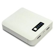 モバイルバッテリー 10000mAh USB出力：2ポート 最大合計：2.1A ホワイト SWMB06MT-WH