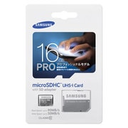 PRO microSDHC UHS-Iカード Class10 16GB(変換アダプタ付属) MB-MG16DA/JP