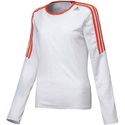 D79959 [RSP ランニング 長袖 Tシャツ AG923 レディース J/M ホワイト/バヒアコーラルS14]