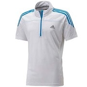 D79972 [RSP ランニング ハーフジップ 半袖 Tシャツ AG858 メンズ J/M ホワイト/ソーラーブルーS14]