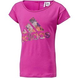 ヨドバシ Com アディダス Adidas F Dance ワードローブ フラワーロゴ Tシャツ Aln33 キッズ J140 ビビッド ピンクs13 通販 全品無料配達