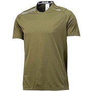 F82528 [CLIMACHILL ショートスリーブTシャツ AH147 メンズ J/O アースグリーンS13/ブラック]