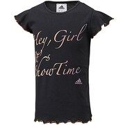 F89445 [DANCE ショートスリーブグラフィック Tシャツ 半袖 DDH37 キッズ J160 ブラック]