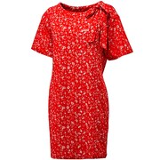 F90169 [ST リボンワンピース DDP43 レディース J/M カレッジレッド]