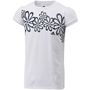 F92384 [adidasbloom ショートスリーブ フラワーTシャツ 半袖 DEA40 キッズ J140 ホワイト]