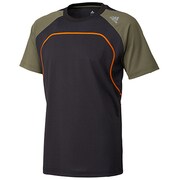 F94015 [CLX IL4 survカラー半袖Tシャツ DDU32 メンズ J/M ブラック/アースグリーンS13]