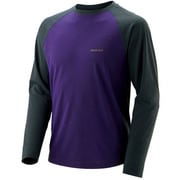 1104718 [WIC.ラグランロングスリーブTシャツ メンズ S ダークチャコール/パープルネイビー]