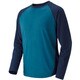 1104718 [WIC.ラグランロングスリーブTシャツ メンズ M ダークネイビー×オリエントブルー]