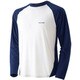 1104718 [WIC.ラグランロングスリーブTシャツ メンズ S ダークネイビー×ホワイト]