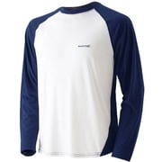 1104718 [WIC.ラグランロングスリーブTシャツ メンズ XL ダークネイビー×ホワイト]