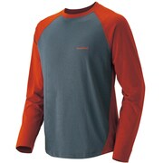 1104718 [WIC.ラグランロングスリーブTシャツ メンズ S テラカッタ×シャドウ]