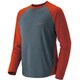 1104718 [WIC.ラグランロングスリーブTシャツ メンズ XL テラカッタ×シャドウ]