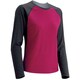 1104719 [WIC.ラグランロングスリーブTシャツ レディース XL ダークチャコール×ルビー]