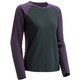 1104719 [WIC.ラグランロングスリーブTシャツ レディース XL エッグプラント×ダークチャコール]