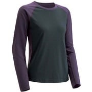 1104719 [WIC.ラグランロングスリーブTシャツ レディース XL エッグプラント×ダークチャコール]