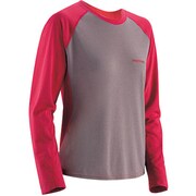 1104719 [WIC.ラグランロングスリーブTシャツ レディース L マジェンタ×ローズグレー]
