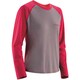 1104719 [WIC.ラグランロングスリーブTシャツ レディース M マジェンタ×ローズグレー]