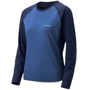 1104719 [WIC.ラグランロングスリーブTシャツ レディース XL ネイビー×ペールインディゴ]