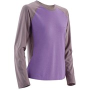 1104719 [WIC.ラグランロングスリーブTシャツ レディース XL ローズグレー×ヒーザー]