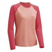 1104719 [WIC.ラグランロングスリーブTシャツ レディース L バーミリオン×サーモン]