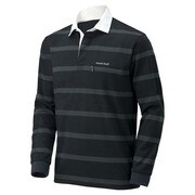 WIC.ラガーシャツ ロングスリーブ Men's 1104782 ブラック XLサイズ [アウトドア カットソー メンズ]