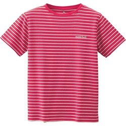 ヨドバシ Com モンベル Mont Bell Wic ボーダーtシャツ キッズ 150 カメリア 通販 全品無料配達