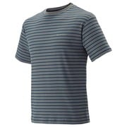 1104816 [WIC.ボーダーTシャツ メンズ M チャコールグレー]