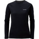 1104935 [WIC.スリム ロングスリーブTシャツ ワンポイントロゴ レディース L ブラック]
