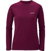 1104935 [WIC.スリム ロングスリーブTシャツ ワンポイントロゴ レディース XL クリムスン]