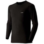 ジオライン L.W. ラウンドネックシャツ Men's 1107486 ブラック XSサイズ [ジオラインL.W.ラウンドネックシャツ メンズ XS ブラック（BK）]